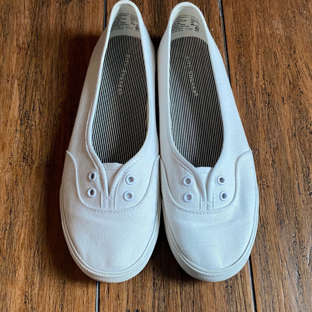 White Canvas Shoes